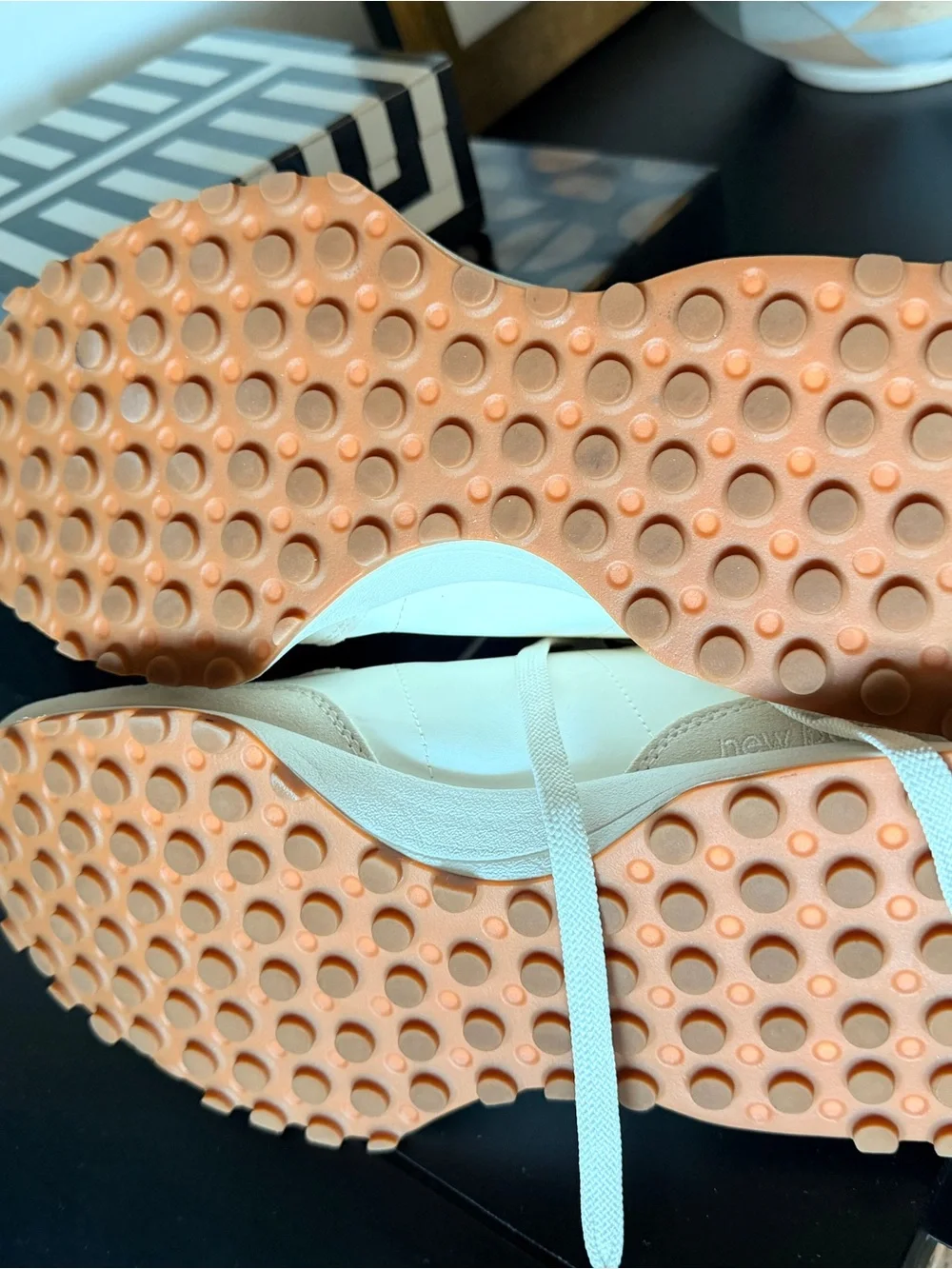 Brand new - New Balance Women's Cream and Gum Lace-Up Sneakers